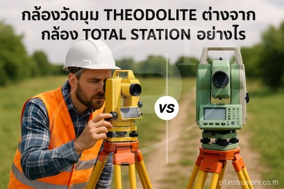 กล้องวัดมุมดิจิตอล Theodolite ต่างจากกล้อง Total Station อย่างไร?