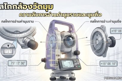 กลไกกล้องวัดมุม ความลับการอ่านค่ามุมราบและมุมดิ่ง