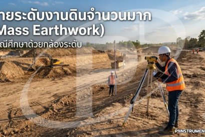ถ่ายระดับงานดินจำนวนมาก (Mass Earthwork): กรณีศึกษาด้วยกล้องระดับ