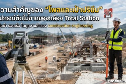 ความสำคัญของ "โพลและเป้าปริซึม" อุปกรณ์ตัดไม่ขาดของกล้อง Total Station