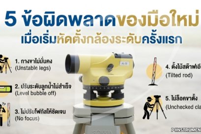 5 ข้อผิดพลาดของมือใหม่เมื่อเริ่มหัดตั้งกล้องระดับครั้งแรก