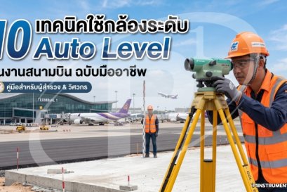 10 เทคนิคใช้กล้องระดับ Auto Level ในงานสนามบิน ฉบับมืออาชีพ