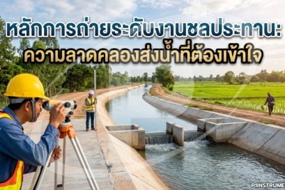 หลักการถ่ายระดับงานชลประทาน: ความลาดคลองส่งน้ำที่ต้องเข้าใจ