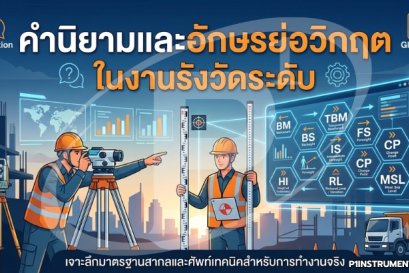 คำนิยามและอักษรย่อวิกฤต ในงานรังวัดระดับ