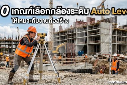 10 เกณฑ์เลือกกล้องระดับ Auto Level ให้เหมาะกับงานก่อสร้าง