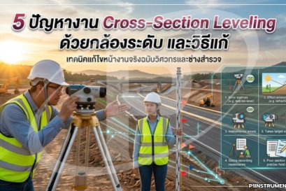 5 ปัญหางาน Cross-Section Leveling ด้วยกล้องระดับ และวิธีแก้