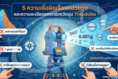 5 ความเชื่อผิดเรื่องหน่วยมุมและความละเอียดของกล้องวัดมุม Theodolite