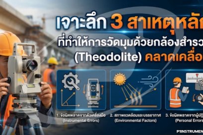 เจาะลึก 3 สาเหตุหลักที่ทำให้การวัดมุมด้วยกล้องสำรวจ (Theodolite) คลาดเคลื่อน
