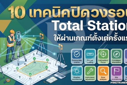 10 เทคนิคปิดวงรอบ Total Station ให้ผ่านเกณฑ์ตั้งแต่ครั้งแรก