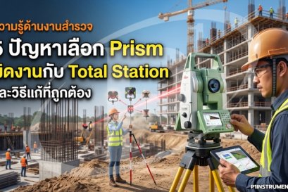 5 ปัญหาเลือก Prism ผิดงานกับ Total Station และวิธีแก้ที่ถูกต้อง