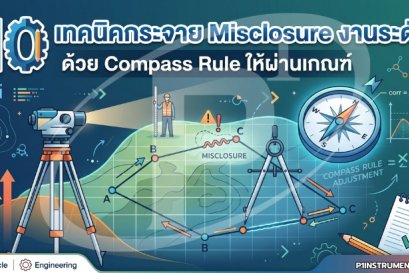 10 เทคนิคกระจาย Misclosure งานระดับด้วย Compass Rule ให้ผ่านเกณฑ์