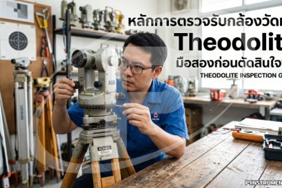 หลักการตรวจรับกล้องวัดมุม Theodolite มือสองก่อนตัดสินใจซื้อ