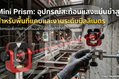 Mini Prism: อุปกรณ์สะท้อนแสงแม่นยำสูง สำหรับพื้นที่แคบและงานระดับมิลลิเมตร