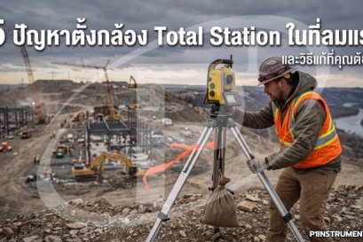 5 ปัญหาตั้งกล้อง Total Station ในที่ลมแรง และวิธีแก้