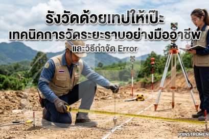รังวัดด้วยเทปให้เป๊ะ: เทคนิคการวัดระยะราบอย่างมืออาชีพและวิธีกำจัด Error