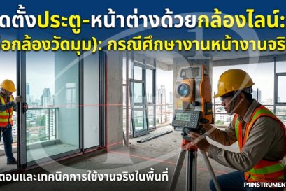 ติดตั้งประตู-หน้าต่างด้วยกล้องไลน์: กรณีศึกษางานหน้างานจริง