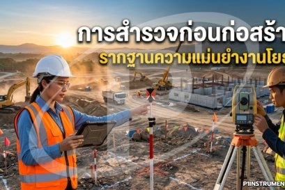 การสำรวจก่อนก่อสร้าง รากฐานความแม่นยำงานโยธา