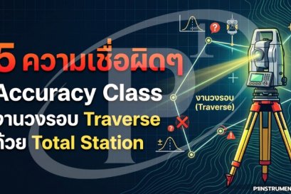 5 ความเชื่อผิด Accuracy Class งานวงรอบ Traverse ด้วย Total Station