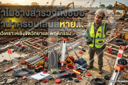 ทำไมช่างสำรวจถึงชอบทำฝาครอบเลนส์หาย...และวิธีเอาตัวรอดของเซียนสนาม