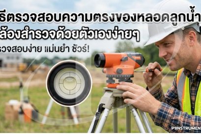 วิธีตรวจสอบความตรงของหลอดลูกน้ำกล้องสำรวจด้วยตัวเองง่ายๆ