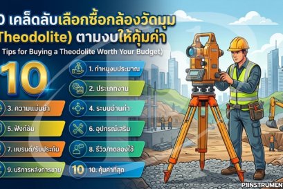 10 เคล็ดลับเลือกซื้อกล้องวัดมุม (Theodolite) ตามงบให้คุ้มค่า