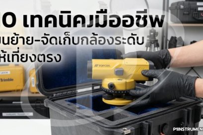 10 เทคนิคมืออาชีพ ขนย้าย-จัดเก็บกล้องระดับให้เที่ยงตรง