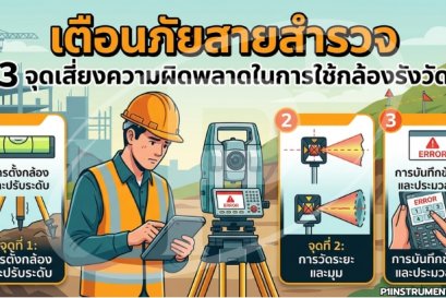 เตือนภัยสายสำรวจ: 3 จุดเสี่ยงความผิดพลาดในการใช้กล้องรังวัด