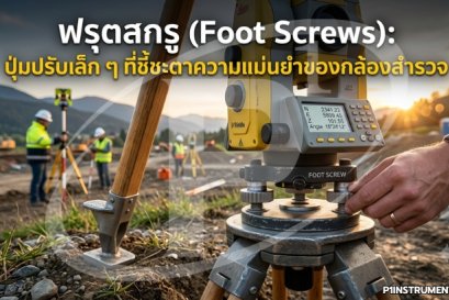 ฟรุตสกรู (Foot Screws) ปุ่มปรับเล็ก ๆ ที่ชี้ชะตาความแม่นยำของกล้องสำรวจ