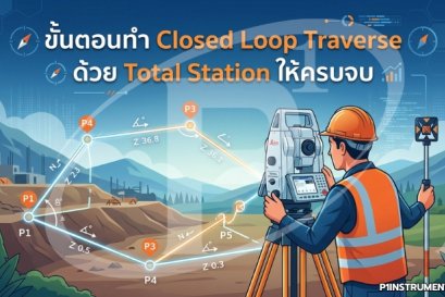 ขั้นตอนทำ Closed Loop Traverse ด้วย Total Station ให้ครบจบ