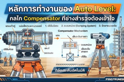 หลักการทำงานของ Auto Level: กลไก Compensator ที่ช่างสำรวจต้องเข้าใจ