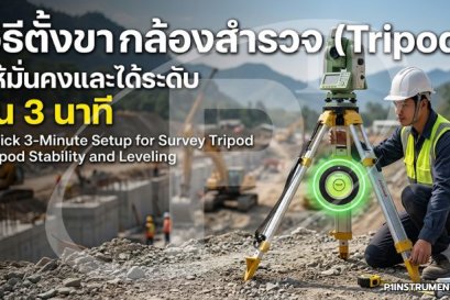  วิธีตั้งขากล้องสำรวจ ให้มั่นคงและได้ระดับใน 3 นาที