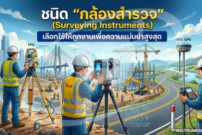 ชนิด "กล้องสำรวจ" (Surveying Instruments): เลือกใช้ให้ถูกงานเพื่อความแม่นยำสูงสุด
