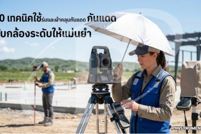 10 เทคนิคใช้ร่มและผ้าคลุมกันแดดกับกล้องระดับให้แม่นยำ