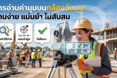 การอ่านค่ามุมบนกล้องวัดมุม: อ่านง่าย แม่นยำ ไม่สับสน