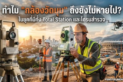 ทำไม "กล้องวัดมุม" ถึงยังไม่หายไป? ในยุคที่มีทั้ง Total Station และโดรนสำรวจ