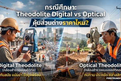 กรณีศึกษา: Theodolite Digital vs Optical คุ้มส่วนต่างราคาไหม