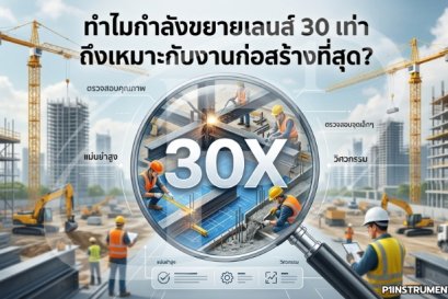 ทำไมกำลังขยายเลนส์ 30 เท่า ถึงเหมาะกับงานก่อสร้างที่สุด?