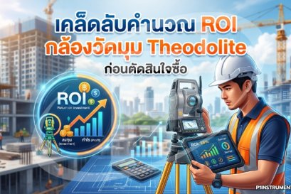 เคล็ดลับคำนวณ ROI กล้องวัดมุม Theodolite ก่อนตัดสินใจซื้อ