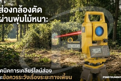 ส่องกล้องตัดผ่านพุ่มไม้: เทคนิคและข้อระวังเรื่องระยะทางเพี้ยน