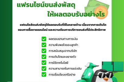 แฟรนไชน์ขนส่งพัสดุ ให้ผลตอบรับอย่างไร 