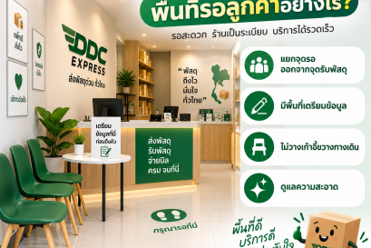 ร้านพัสดุควรจัดพื้นที่รอลูกค้าอย่างไร