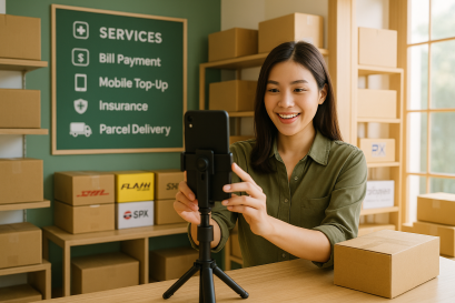 จากหน้าร้านสู่โลกออนไลน์: วิธีโปรโมทร้านพัสดุให้ลูกค้ารู้จักผ่าน TikTok และ Facebook