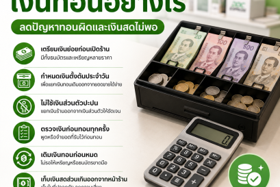 ร้านพัสดุควรเตรียมเงินทอนอย่างไร ไม่ให้บริการสะดุด