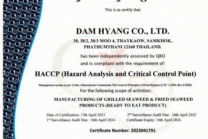 HACCP(Hazard Analysis Critical Control Point)