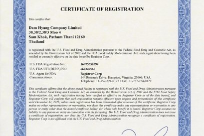 Certificate of Registration