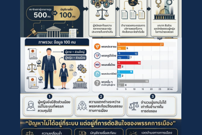 บัญชีรายชื่อ 100 คน: ภาพสะท้อนโครงสร้างอำนาจและบทบาทผู้หญิงในพรรคการเมืองไทย