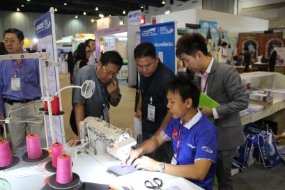 TCM จัดแสดงสินค้าจักรเย็บผ้าและอุปกรณ์การ์เม้นท์ ในงาน GFT