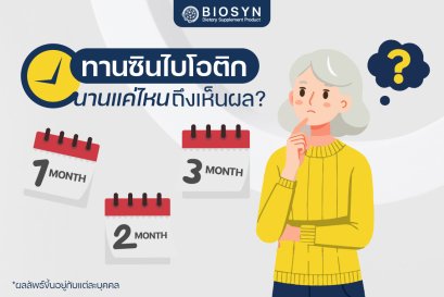 ทาน "ซินไบโอติก" นานแค่ไหนถึงเห็นผล?