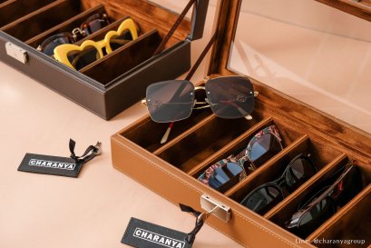กล่องแว่นกันแดด 6 ช่อง กล่องเก็บแว่นตา กล่องสะสมแว่น 6 Slots Premuim Luxury Sunglass Box 