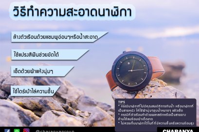 วิธีทำความสะอาดนาฬิกาข้อมือหลังการใช้งาน